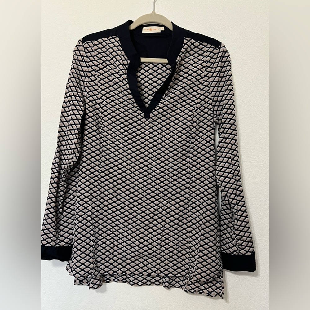 G - Tory Burch Diamond Print Blouse